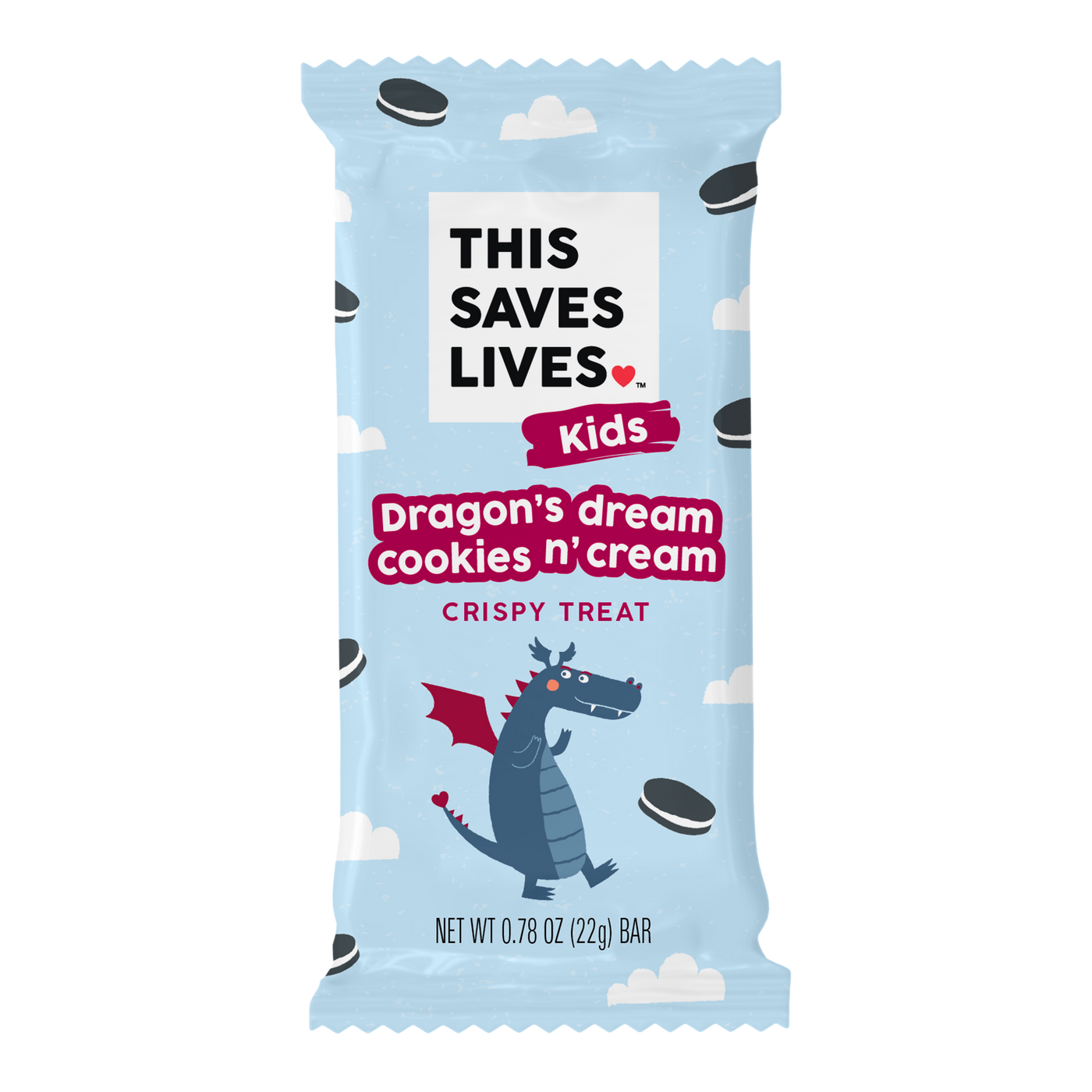Dragon's Dream Cookies N' Cream - This Saves Lives - Krispy Treat
