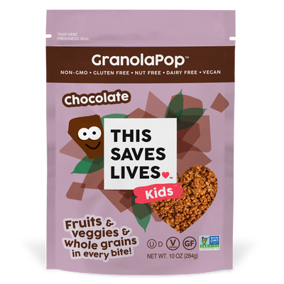 Kids' Chocolate GranolaPop™ - This Saves Lives - Kids' GranolaPop -