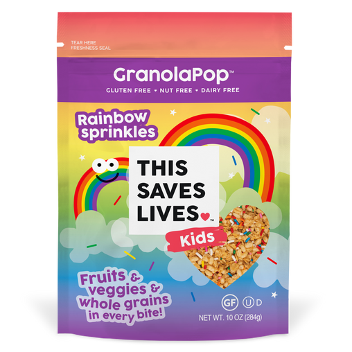 Kids' Rainbow Sprinkles GranolaPop™ - This Saves Lives - Kids' GranolaPop -