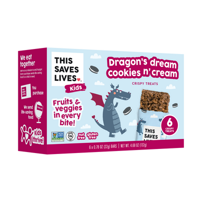 Dragon's Dream Cookies N' Cream - This Saves Lives - Krispy Treat