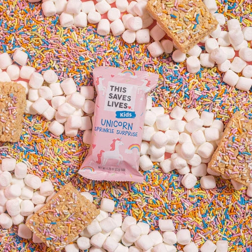 Unicorn Sprinkle Surprise - This Saves Lives - Krispy Treat